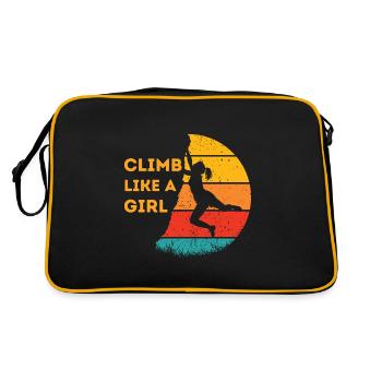 Trad Climbing - Climb like a Girl Rock Climbing - Retro Bag - black/gold - Back