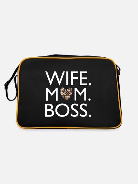 FEMME MAMAN BOS - Sac Retro - noir/or - Dos