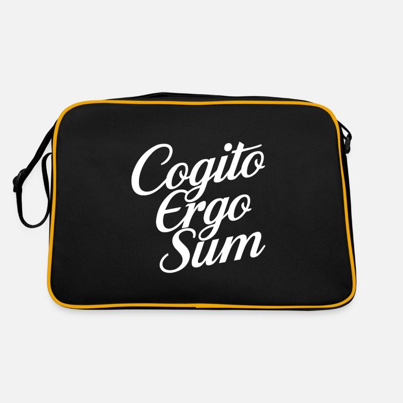 Cogito ergo sum - Sac Retro - noir/or