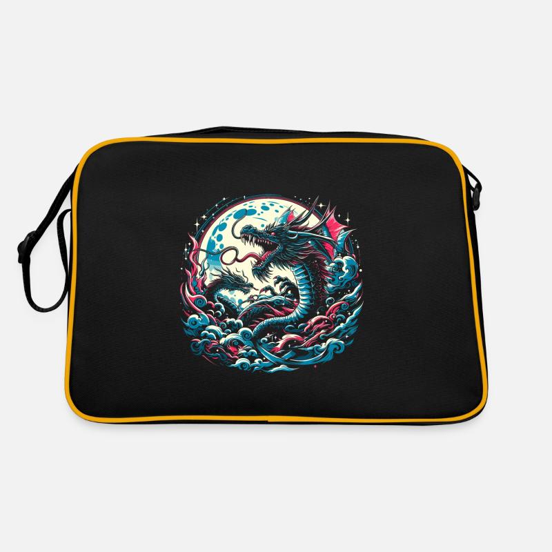 Dragons au clair de lune Sac Retro