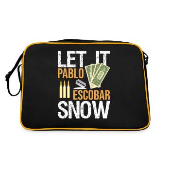 Pablo Escobar "Let it Snow" - Retro Bag - black/gold - Back