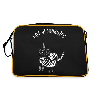Chat licorne - Sac Retro - noir/or - Dos