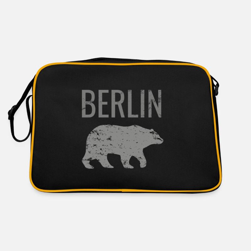 Berlin with the Bear Bear like Berlin Saying Retro Bag