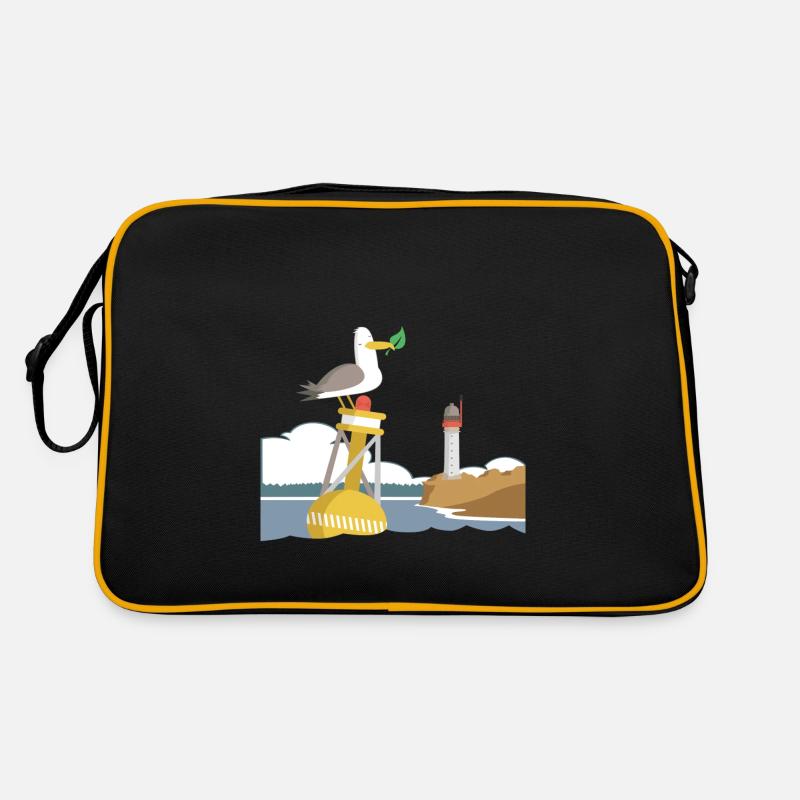 Die bretonische Möwe Retro Tasche