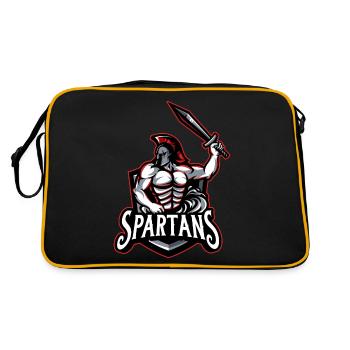 Spartans - Retro Bag - black/gold - Back