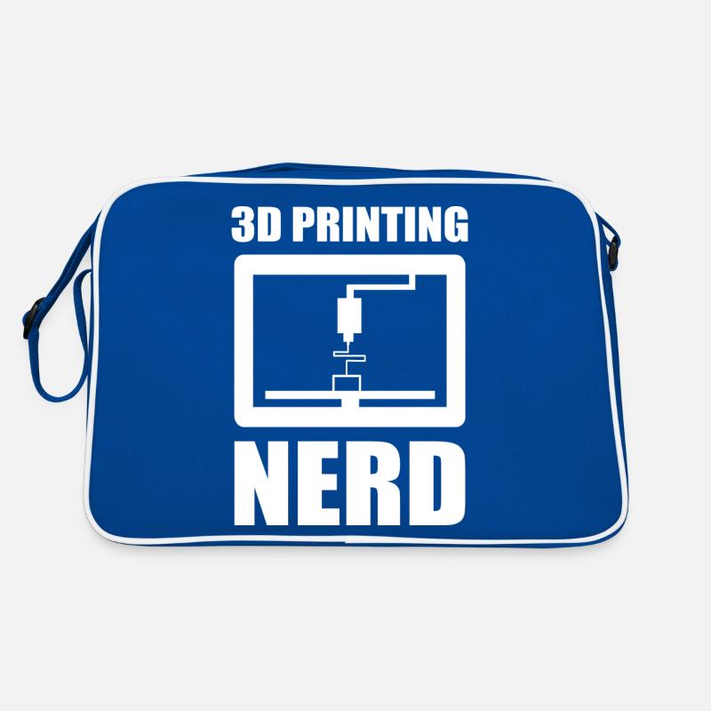 3D Nerd 3D Printing Nerd 3D Drucker Sprüche Retro Tasche