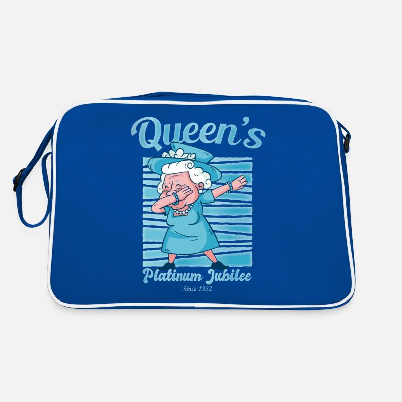 British Queen Dabbing Monarchy Platinum Jubilee Retro Bag