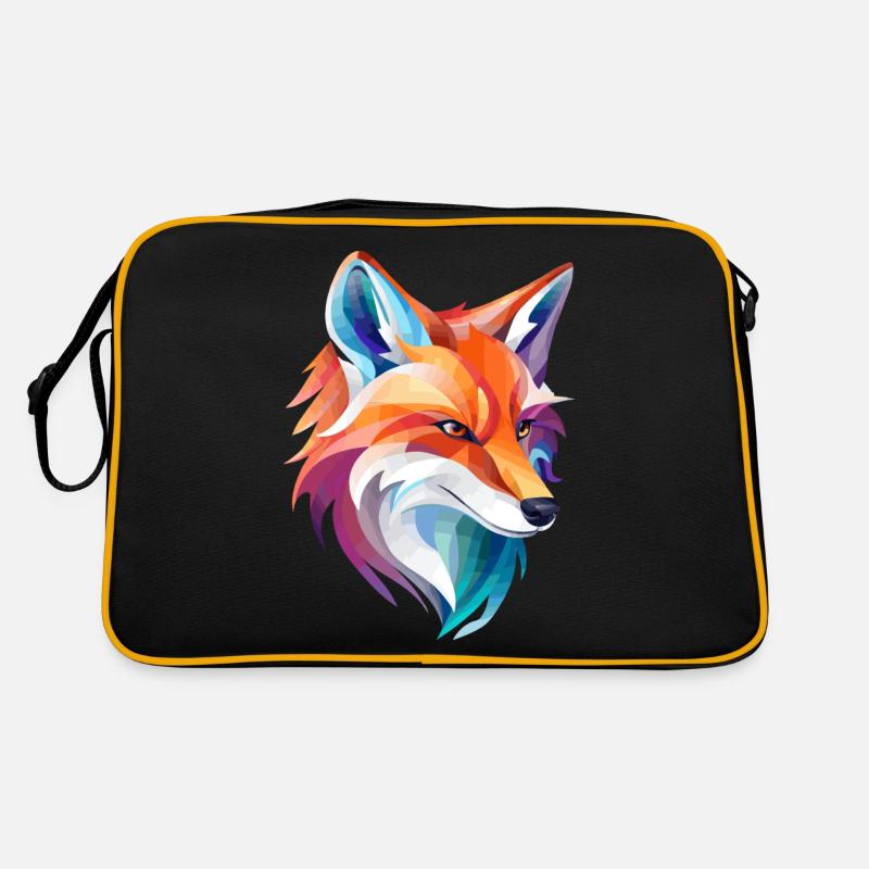 Conception de renard coloré Sac Retro