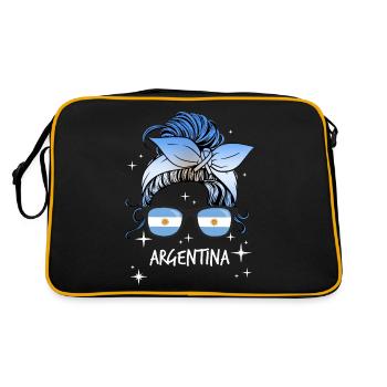 Argentine - Sac Retro - noir/or - Dos