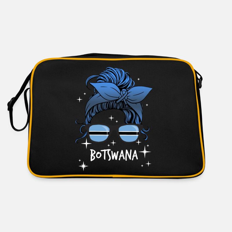 Botswana - Retro Tasche - Schwarz/Gold