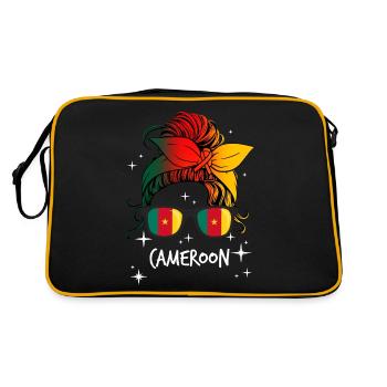 Cameroun - Sac Retro - noir/or - Dos
