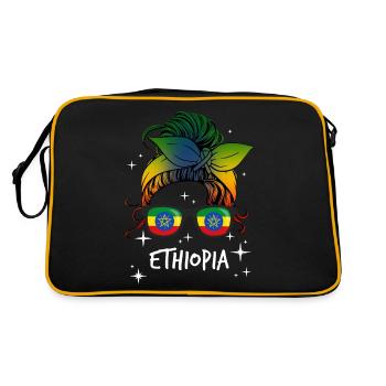 Ethiopia - Retro Bag - black/gold - Back