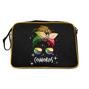 Comores - Sac Retro - noir/or - Dos