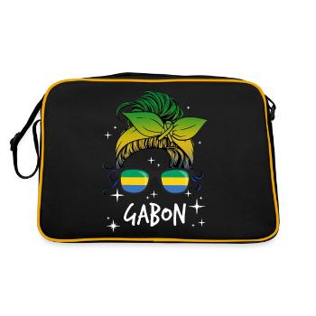 Gabon - Retro Bag - black/gold - Back