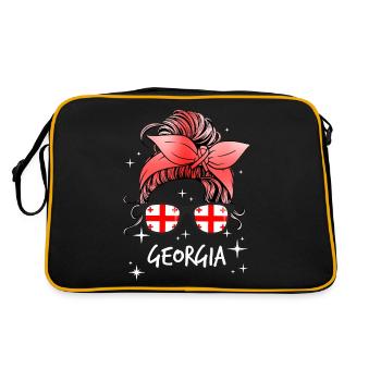 Géorgie - Sac Retro - noir/or - Dos