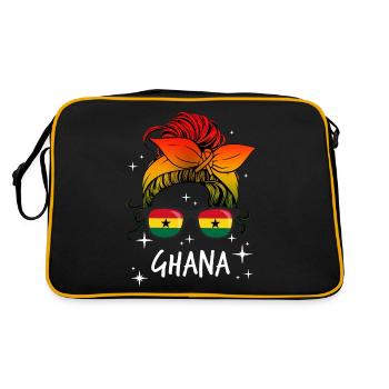 Ghana - Sac Retro - noir/or - Dos