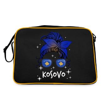 Kosovo (en anglais) - Sac Retro - noir/or - Dos