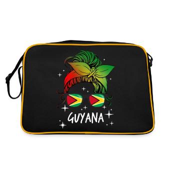 Guyana - Sac Retro - noir/or - Dos