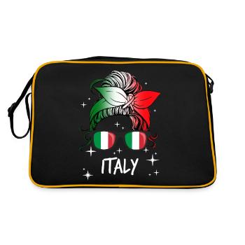 Italy - Retro Bag - black/gold - Back