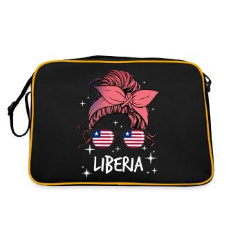 Libéria - Sac Retro - noir/or - Dos
