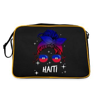 Haïti - Sac Retro - noir/or - Dos