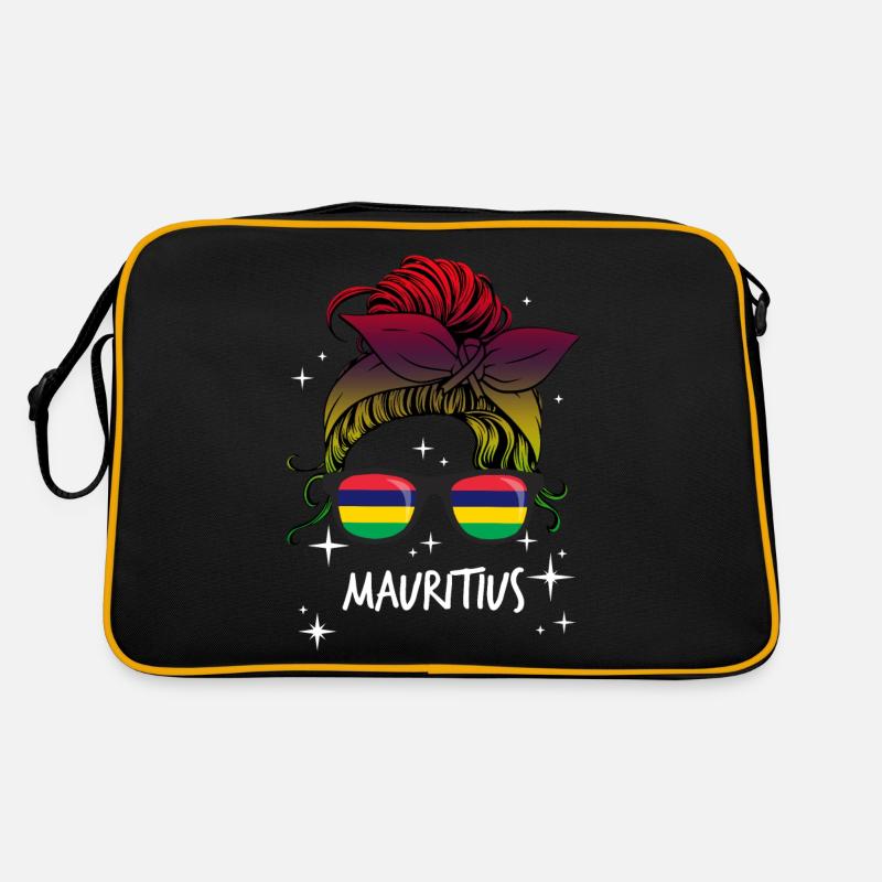Mauritius - Retro Tasche - Schwarz/Gold
