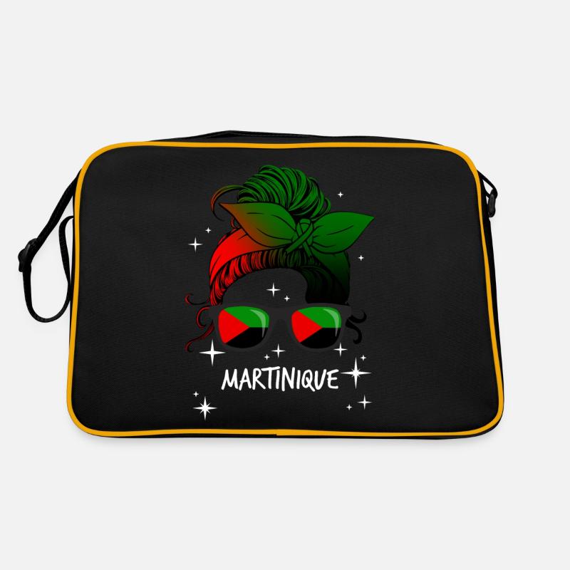 Martinique - Retro Tasche - Schwarz/Gold