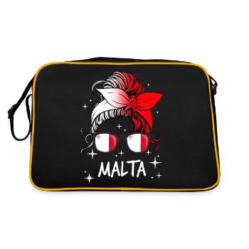 Malte - Sac Retro - noir/or - Dos