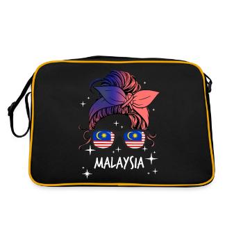 Malaisie - Sac Retro - noir/or - Dos