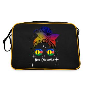 Nouvelle Calédonie - Sac Retro - noir/or - Dos