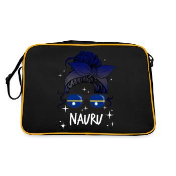 Nauru - Sac Retro - noir/or - Dos