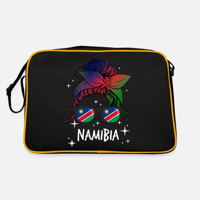 Namibia - Retro Tasche - Schwarz/Gold