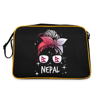 Nepal - Retro Bag - black/gold - Back