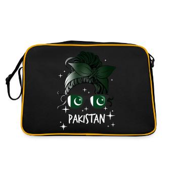 Pakistan - Sac Retro - noir/or - Dos