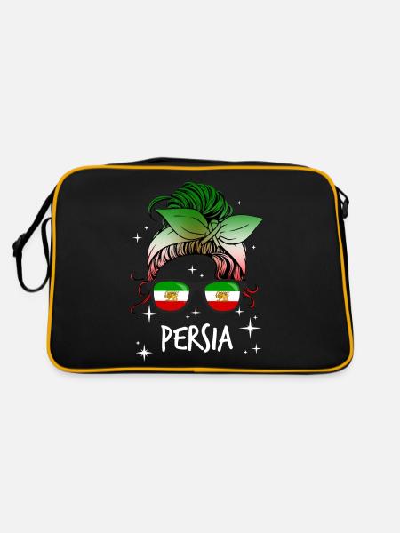 Persia - Retro Bag - black/gold - Back