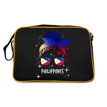 Philippines - Sac Retro - noir/or - Dos
