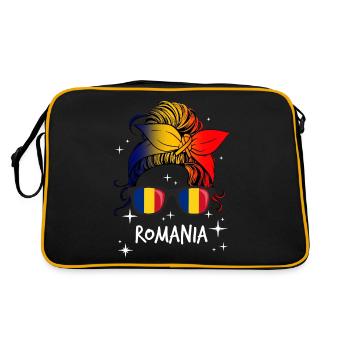 Romania - Retro Bag - black/gold - Back