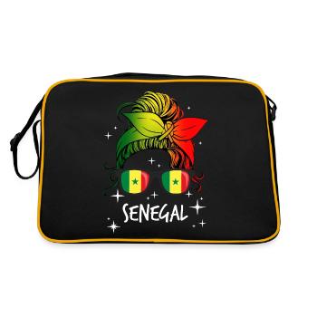Sénégal - Sac Retro - noir/or - Dos