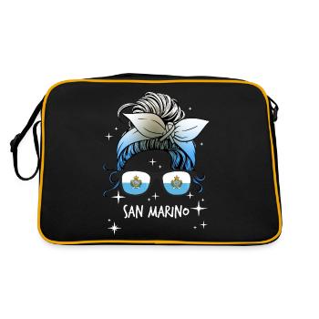 San Marino - Retro Bag - black/gold - Back