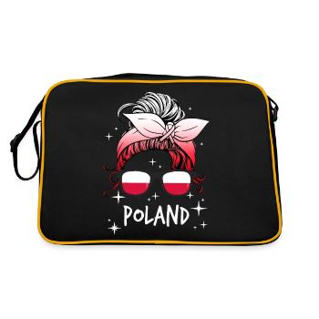 Pologne - Sac Retro - noir/or - Dos