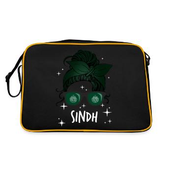 Sindh - Sac Retro - noir/or - Dos