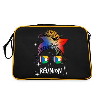 Réunion - Retro Bag - black/gold - Back