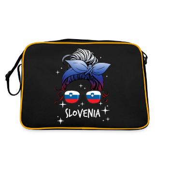 Slovénie - Sac Retro - noir/or - Dos