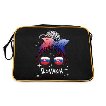 Slovaquie - Sac Retro - noir/or - Dos