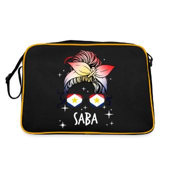 Saba - Retro Bag - black/gold - Back