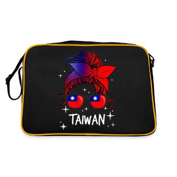 Taïwan - Sac Retro - noir/or - Dos