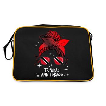 Trinidad and Tobago - Retro Bag - black/gold - Back