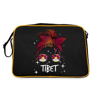 Tibet - Sac Retro - noir/or - Dos