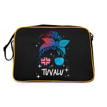 Tuvalu - Retro Bag - black/gold - Back