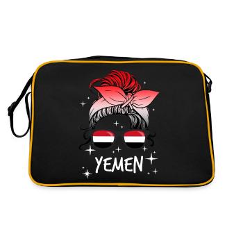 Yémen - Sac Retro - noir/or - Dos